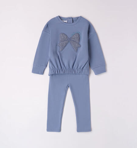 Girls' bow tracksuit BLUE