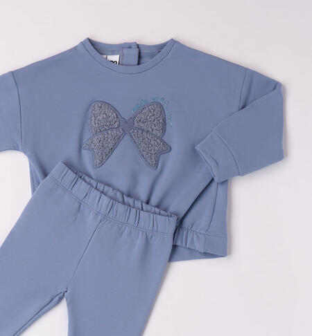 iDO bow tracksuit for girls from 9 months to 8 years AVION-3817