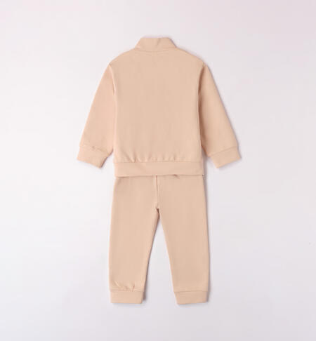 Tuta bambina due pezzi con stella da 9 mesi a 8 anni iDO BEIGE-0916