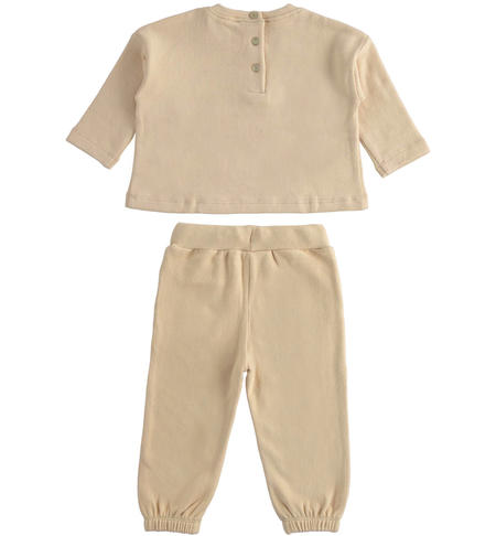 Tuta bambina in tricot - da 9 mesi a 8 anni iDO NATURAL BEIGE-0343