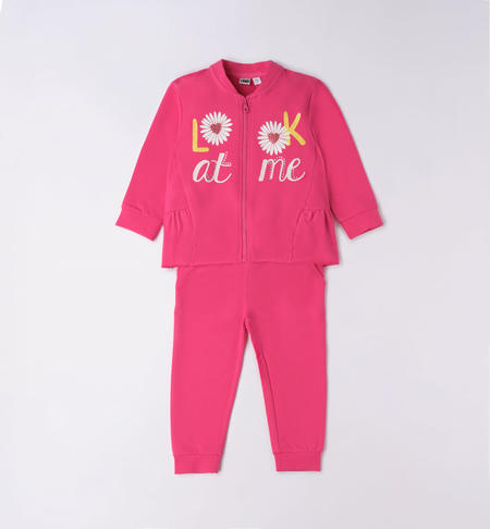 Tuta bambina margherite da 9 mesi a 8 anni iDO FUXIA-2437