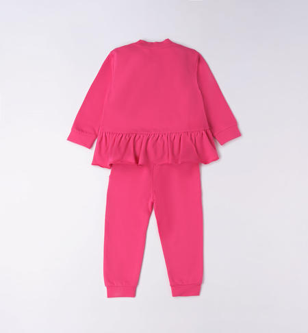 Tuta bambina margherite da 9 mesi a 8 anni iDO FUXIA-2437