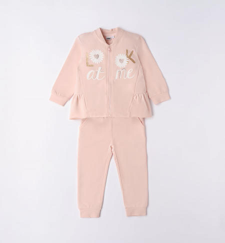 Tuta bambina margherite da 9 mesi a 8 anni iDO ROSA CHIARO-2617
