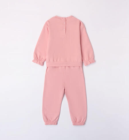 iDO teddy bear print jumpsuit for girls aged 9 months to 8 years ROSA-2524