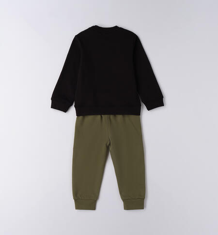 Tuta bambino 100% cotone NERO-0658