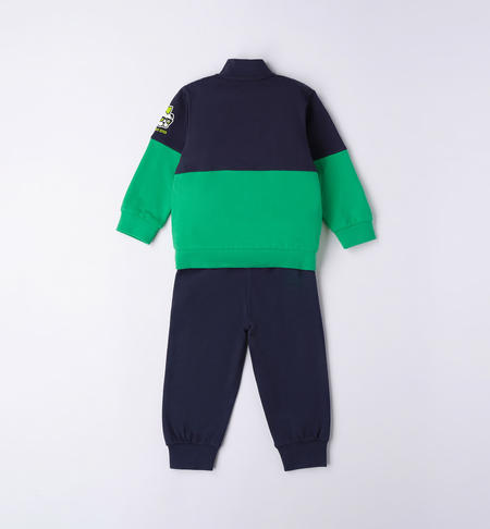 iDO colour block playsuit for boys from 9 months to 8 years NAVY-3854