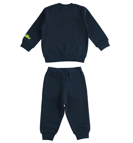 Tracksuit with prints for boys from 9 month to 8 years iDO NAVY-3885