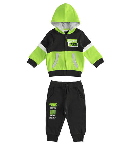 Two-piece tracksuit boys from 9 months to 8 years iDO VERDE-5132