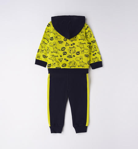 iDO skate print playsuit for boys from 9 months to 8 years VERDE-BLU-6V78