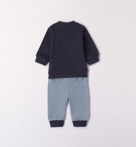 iDO tracksuit with zip for boys from 1 to 24 months NAVY-3885