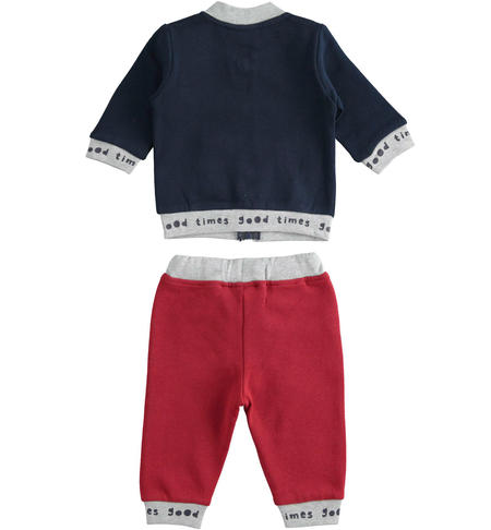 Baby tracksuit, trousers and sweatshirt from 1 to 24 months iDO NAVY-3885