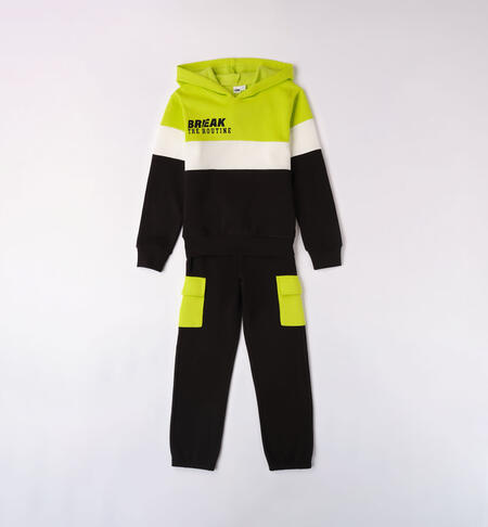 iDO cargo suit for boys aged 8 to 16 years VERDE-5237