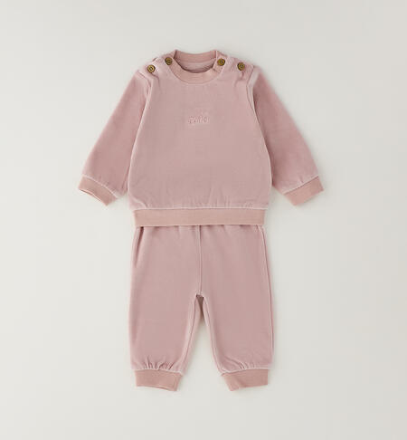 Newborn chenille jumpsuit LIGHT PINK-2921