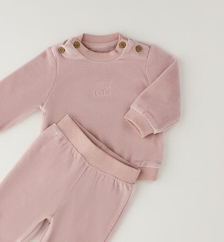 Newborn chenille jumpsuit LIGHT PINK-2921