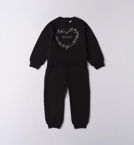 Tuta da bambina NERO