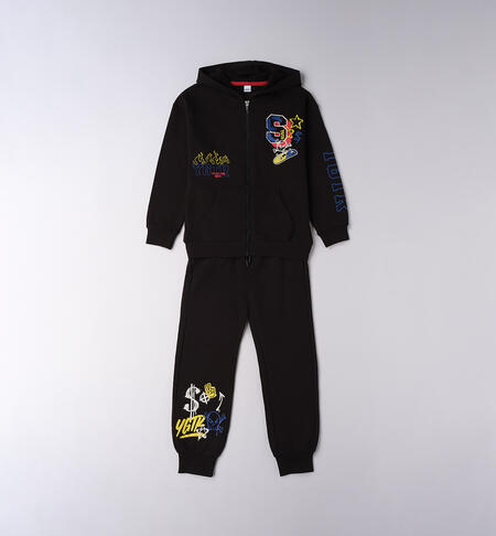 Boys` sports tracksuit BLACK