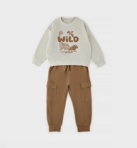 iDO two-piece tracksuit for boys BEIGE
