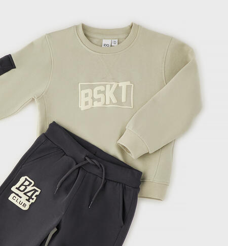 Tuta due pezzi per bambino BEIGE-0334