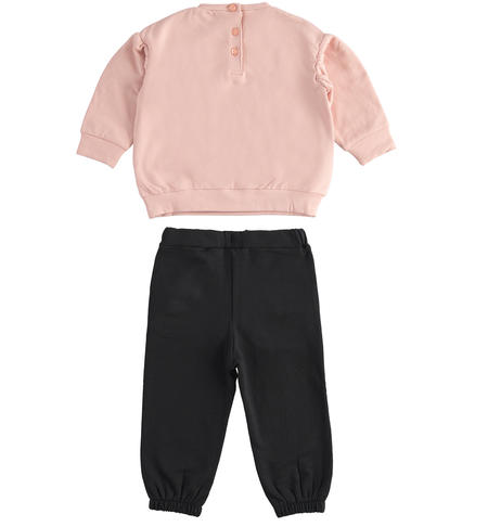 Tuta felpata bambina - da 9 mesi a 8 anni iDO ROSA-2513