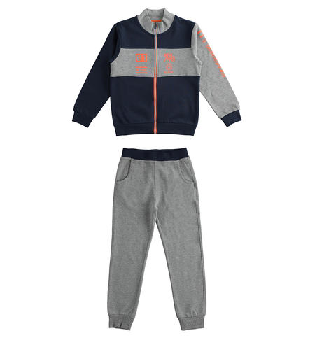 Boy fleece tracksuit from 8 to 16 years old iDO NAVY-3885