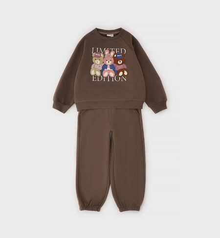 iDO tracksuit for girls BROWN