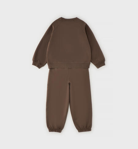 iDO tracksuit for girls MARRONE SCURO-0871