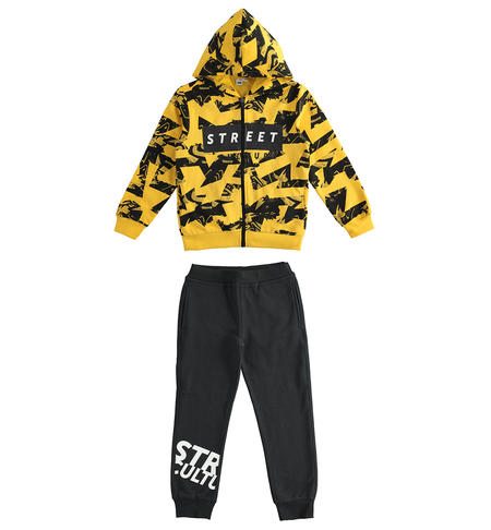 Boy jogger suit  from 8 to 16 years by iDO GIALLO-NERO-6UV4