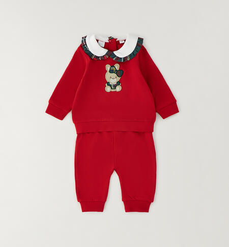 Tuta Natale neonata ROSSO-2253