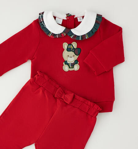Tuta Natale neonata ROSSO-2253