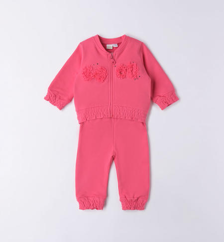 iDO baby girl playsuit with bow from 1 to 24 months CORALLO-2433