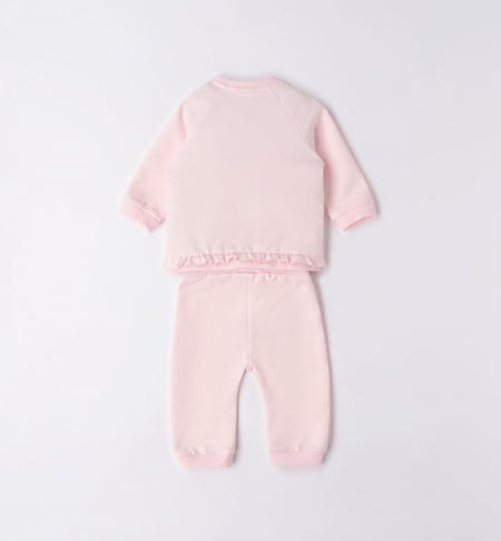 Tuta neonata due pezzi con coniglietto da 0 a 24 mesi iDO ROSA-2512