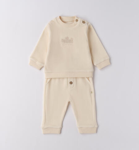 iDO newborn girl tracksuit CREAM