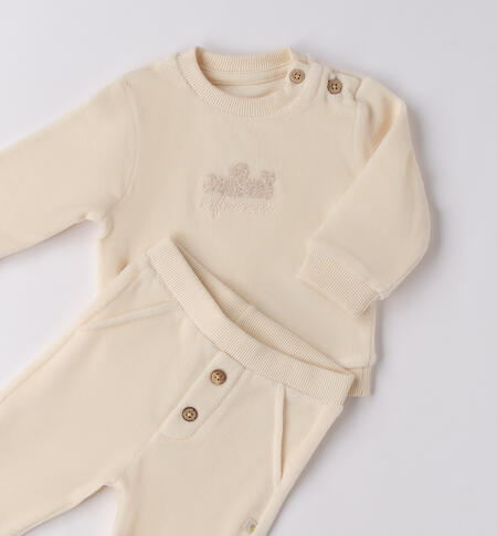 iDO newborn girl tracksuit LATTE-0115