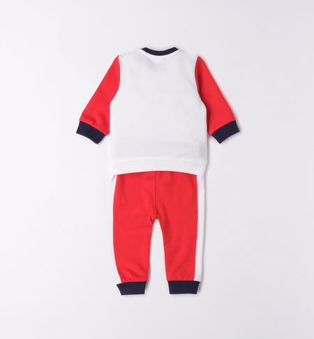 iDO dinosaur playsuit for baby boy from 1 to 24 months ROSSO-2236