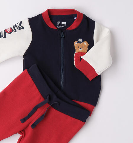 Tuta neonato due pezzi  NAVY-3885