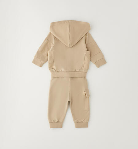 Tuta neonato sportiva BEIGE-0471