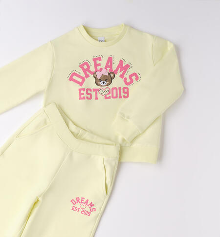 Tuta per bambina iDO GIALLO CHIARO -1413