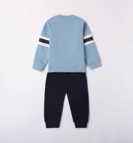 iDO motorbike tracksuit for boys from 9 months to 8 years AZZURRO-3873