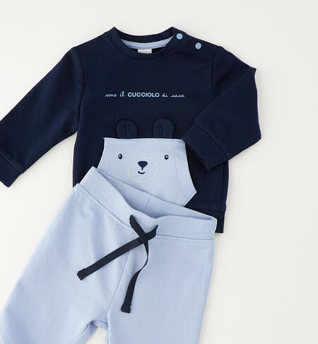 TWO PIECES JOGGING SUIT NAVY-3885