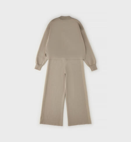 Tuta per ragazza 2 pezzi BEIGE-0422