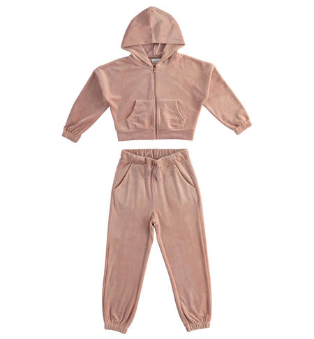 Chenille girl suit from 8 to 16 years old iDO LIGHT PINK-2921
