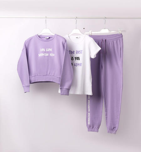 iDO three-piece tracksuit for girls from 8 to 16 years GLICINE-3414