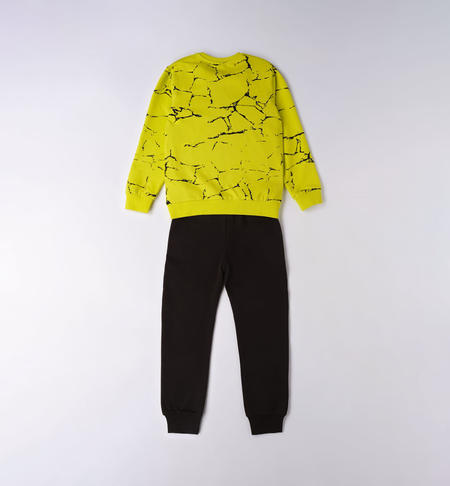 Tuta ragazzo 100% cotone da 8 a 16 anni iDO VERDE-NERO-6VM6