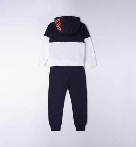 Tuta ragazzo con cappuccio 100% cotone da 8 a 16 anni iDO NAVY-3854