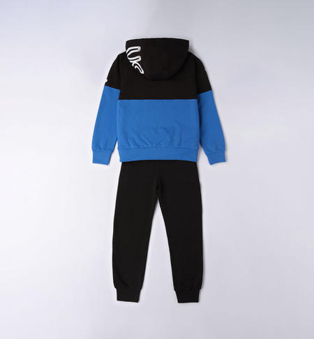 Tuta ragazzo con cappuccio 100% cotone da 8 a 16 anni iDO ROYAL CHIARO-3734