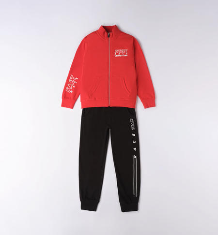 iDO tracksuit for boys from 8 to 16 years ROSSO-2235