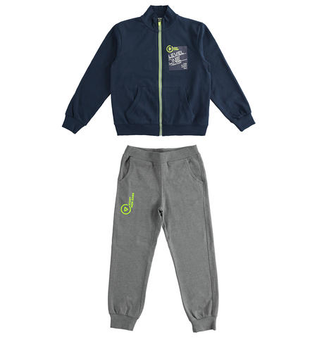Tuta ragazzo felpa e pantalone - da 8 a 16 anni iDO NAVY-3885