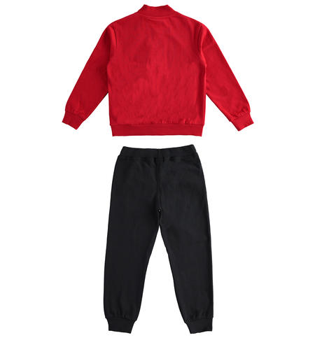 Tuta ragazzo felpa e pantalone - da 8 a 16 anni iDO ROSSO-2253
