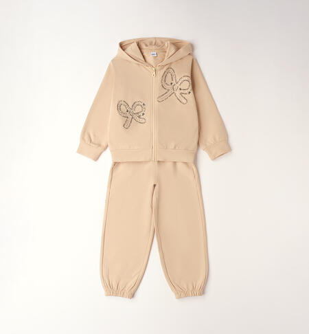 Tuta sport bambina BEIGE-0924