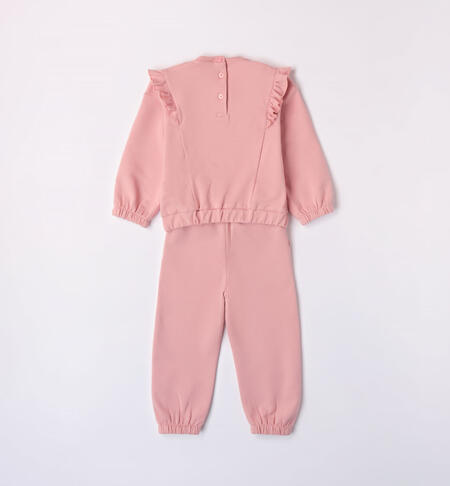 iDO pink tracksuit for girls from 9 months to 8 years ROSA-2524